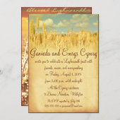 Waves of Wheat Lughnasadh Invitation Kaart (Voorkant / Achterkant)