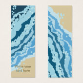 Waves on Sand Abstract Mini Visitekaartjes (Voorkant /achterkant)