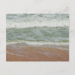 Waves op de strand Natuur Briefkaart