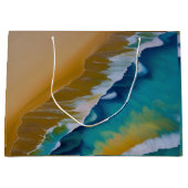 Waves op een Sandy strand Groot Cadeauzakje (Voorkant)
