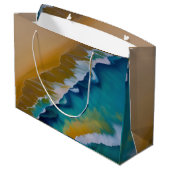 Waves op een Sandy strand Groot Cadeauzakje (Achterkant Gekanteld)