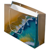 Waves op een Sandy strand Groot Cadeauzakje (Voorkant Gekanteld)