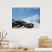 Waves op Wind in Zee Poster (Keuken)