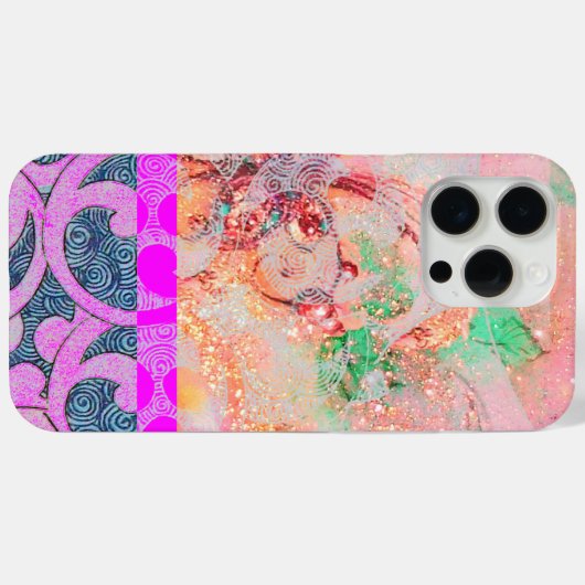 WAVES / Paarse lichtroze zwendels in gouden enkels Case-Mate iPhone Case (Achterkant (horizontaal))