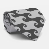 Waves Patroon Stropdas (Opgerold)