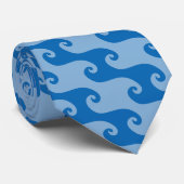 Waves Patroon Stropdas (Opgerold)