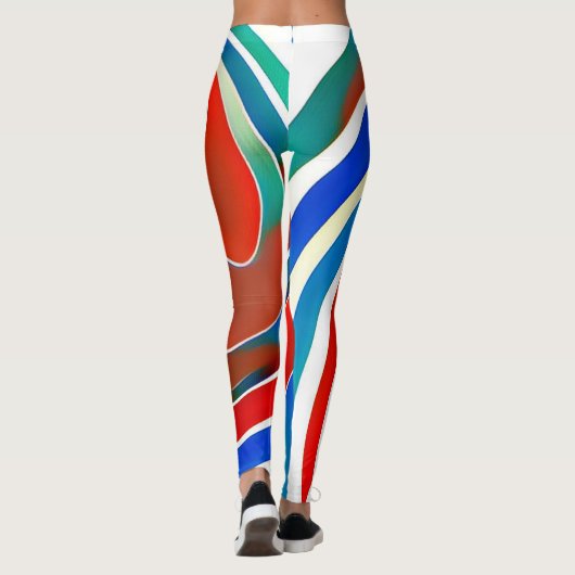 Waves Pattern #02 Leggings (Achterkant)