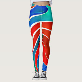 Waves Pattern #02 Leggings