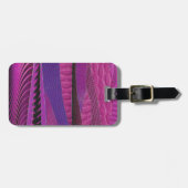 Waves-purple Bagagelabel (Voorkant horizontaal)