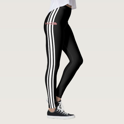 Waves Racer Leggings - White Stripe Edition (Rechts)
