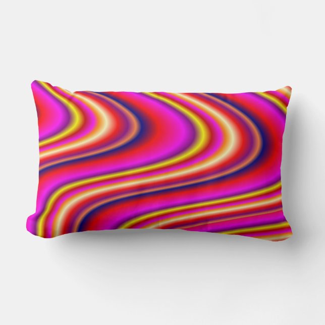 Waves Rainbow Pillow Kussen (Voorkant)