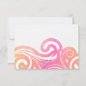 Waves-reactiekaart RSVP Kaartje (Achterkant)