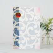 WAVES RED RUBY BRIEFPAPIER (Staand voorkant)