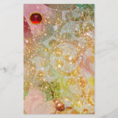 WAVES RED RUBY BRIEFPAPIER (Voorkant)