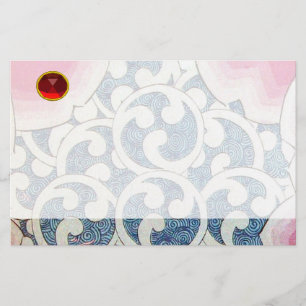 WAVES RED RUBY BRIEFPAPIER