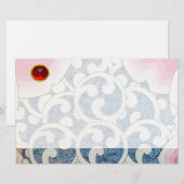 WAVES RED RUBY BRIEFPAPIER (Voorkant / Achterkant)