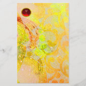 WAVES RED RUBY BRIEFPAPIER (Voorkant)