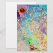 WAVES RED RUBY BRIEFPAPIER (Voorkant / Achterkant)