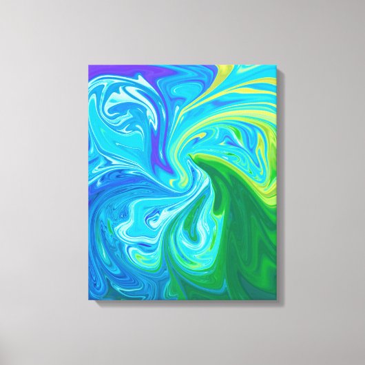 Waves Reunion | Beste Abstracte fijne kunst Canvas Afdruk (Voorkant)