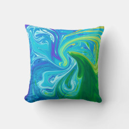 Waves Reunion | Beste Abstracte fijne kunst Kussen