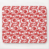 Waves, Rood-White-Computer Mousepad Muismat (Voorkant)