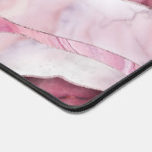Waves - Roze Marmer Abstract Bureaumat (Hoek)