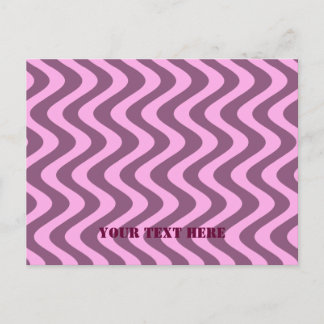 Waves (roze/roze) briefkaart