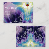 WAVES Ruby, heldere levendige blauw witte paarse w Visitekaartje (Voorkant / Achterkant)