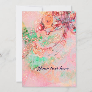 WAVES RUBY, heldere rode blauwe, roze goudsparken