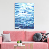 Waves schilderen canvas afdruk (Insitu (Woonkamer))