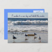 Waves & seagulls_ Briefkaart (Voorkant / Achterkant)