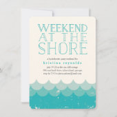  Waves Shore Weekend Getaway Uitnodiging (Voorkant)