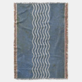 Waves Silver + uw backgr, tekst en ideeën Deken (Voorkant Verticaal)