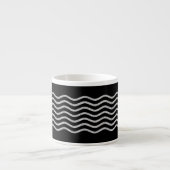  Waves Silver + uw backgr, tekst en ideeën Espresso Kop (Voorkant)