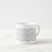 Waves Silver + uw backgr, tekst en ideeën Espresso Kop (Voorkant rechts)