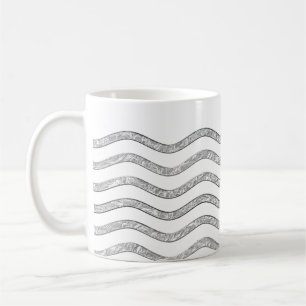 Waves Silver + uw backgr, tekst en ideeën Koffiemok