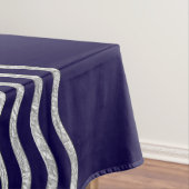 Waves Silver + uw backgr, tekst en ideeën Tafelkleed (Voorbeeld)