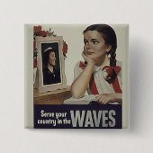 Waves Square Button (Voorkant)