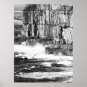 Waves & Stone - B&W 2 Poster (Voorkant)