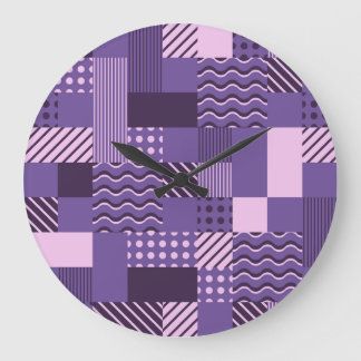 Waves Stripes Stippen: modern naadloos. Grote Klok