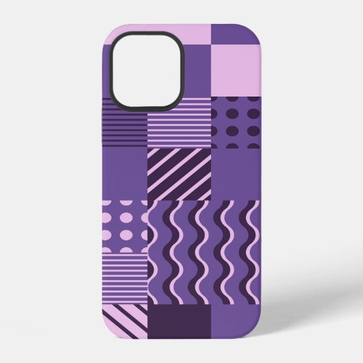 Waves Stripes Stippen: modern naadloos. iPhone Hoesje (Achterkant)