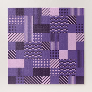 Waves Stripes Stippen: modern naadloos. Legpuzzel