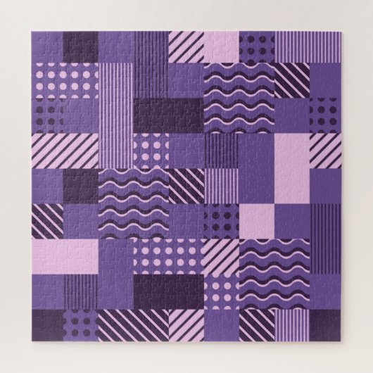 Waves Stripes Stippen: modern naadloos. Legpuzzel (Verticaal)