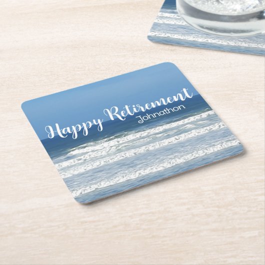 Waves & surf-cadeau kartonnen onderzetters (Schuin)