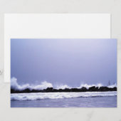 Waves tegen de Rocks_ Stationery Briefpapier (Voorkant / Achterkant)