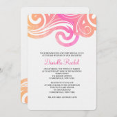 Waves-uitnodiging Kaart (Voorkant / Achterkant)