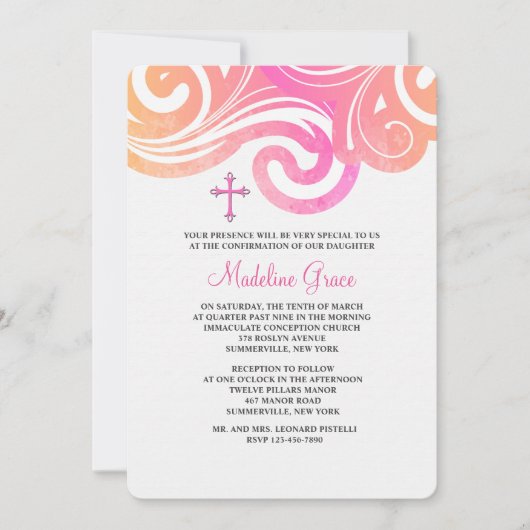 Waves-uitnodiging Kaart (Voorkant)