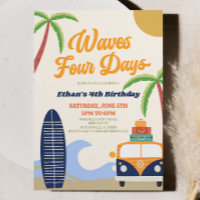 Waves Vier Dagen Strand Surf 4e Verjaardagsfeest