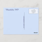 Waves Waikiki Beach Honolulu Hawaii Pacific Ocean Briefkaart (Achterkant)