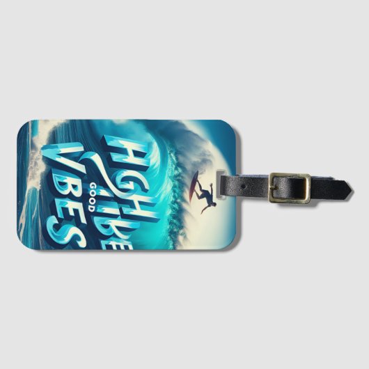 Waves & Wanderlust Collectie Bagagelabel (Voorkant (horizontaal))